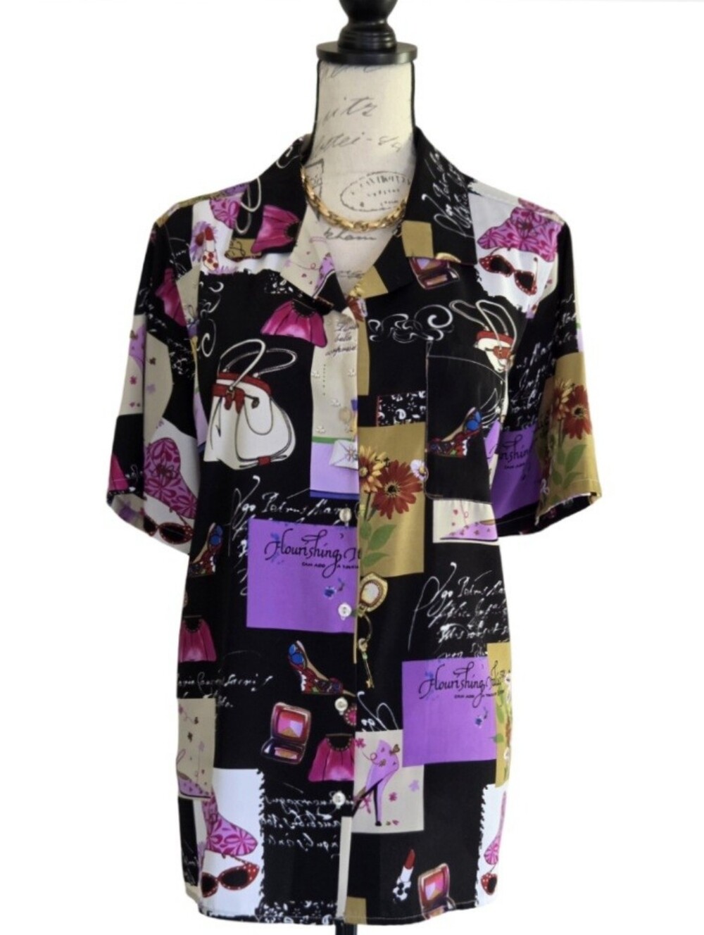 Susan Graver Camp Shirt.